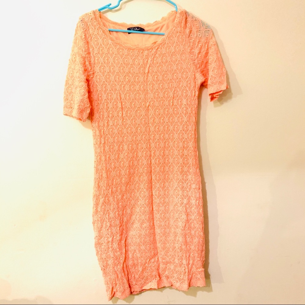 Orange Crochet Dress